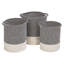 Fabric Basket With Handles - Set of 3