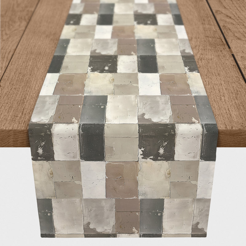 Chemin de table Neutral Checker, 72