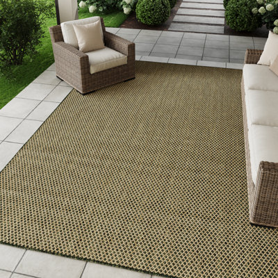 Hartigan Green Modern Indoor/Outdoor Rug