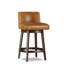 Upholstered Stool with Solid Wood Frame-1781459688