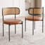 Ensemble de 4 chaises de salle à manger, siège rembourré en similicuir-767528965-767528964