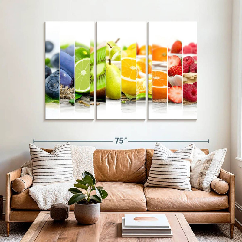 Yarlin couleurs assorties de fruits, H 24 po x l 38 po