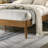 King Size Platform Bed with Padded Headboard