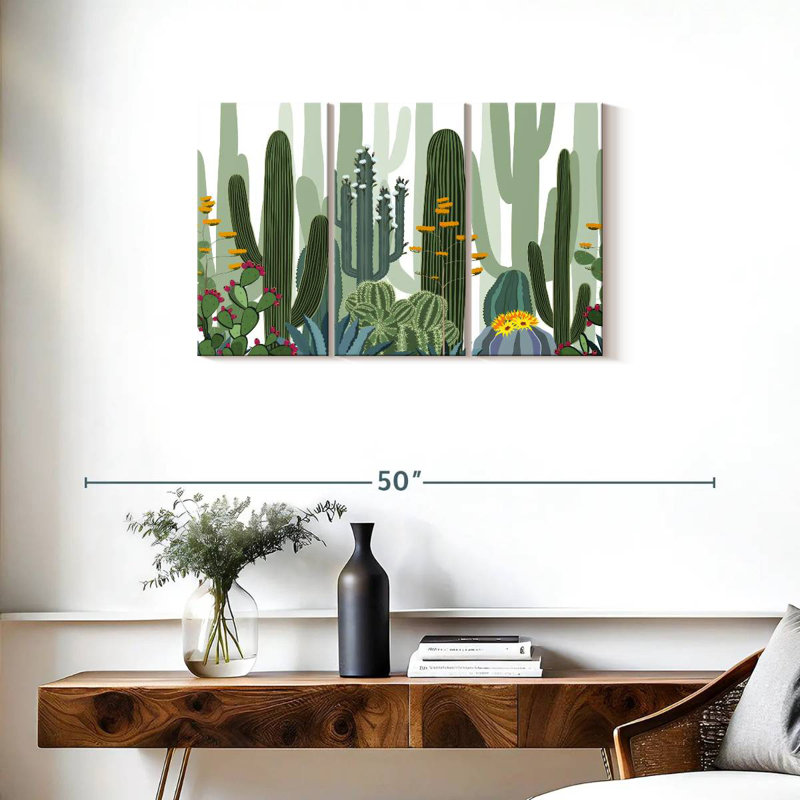 Harnek Desert Cactus Pattern, 20" H x 33" W