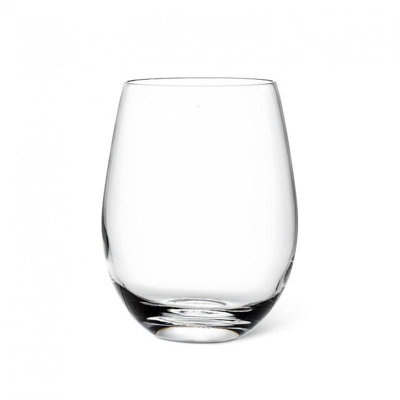 Laser Cut Rim Stemless Red Wine Glass