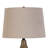 Serene Stone Ceramic Table Lamp - Natural & Matte Black - Set of 2