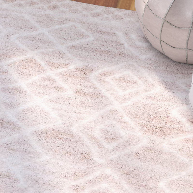 Tapis beige clair Willacoochee, Rectangle 7 pi 10 po x 10 pi
