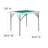 Square 4-Player Folding Card Game Table with Playing Surface and Cup Holders