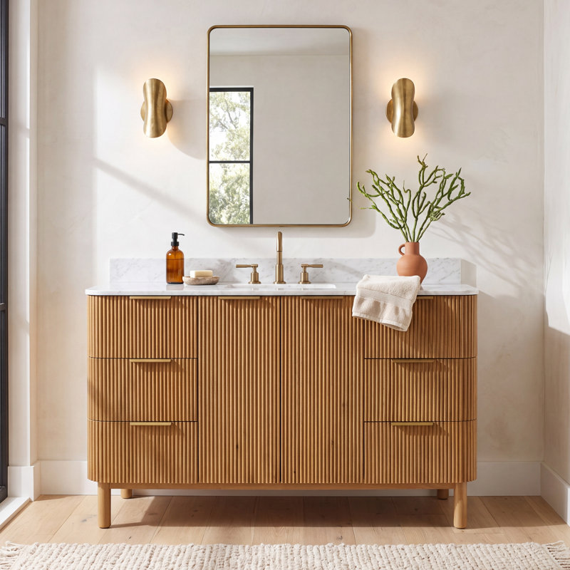 Nova 60" Marble Top Single Sink Vanity