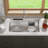 32" Undermount Workstation Kitchen Drop In Single Bowl Sink with Accessories-97552473