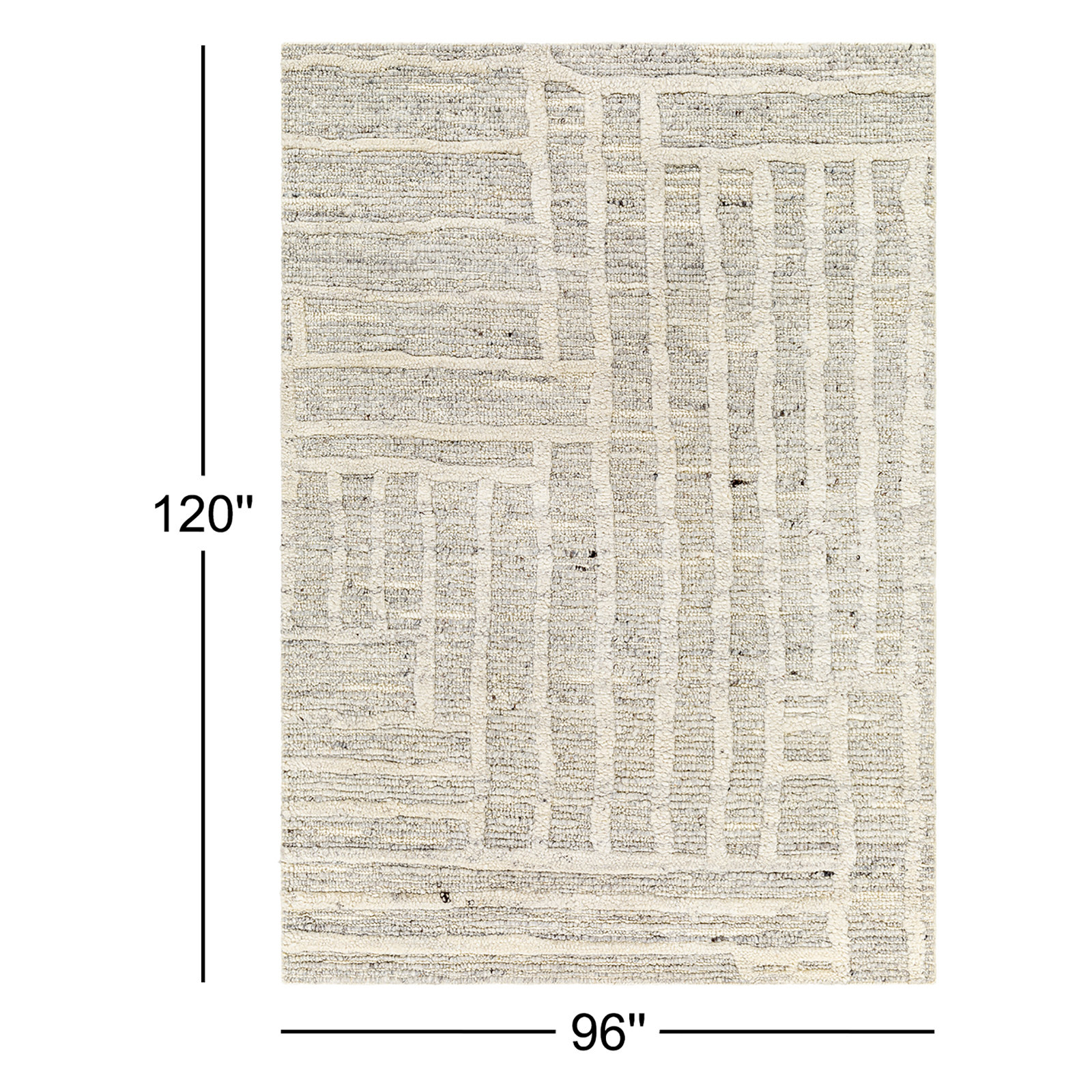 Edwardo Hand-Woven Abstract Rug, Rectangle 8' x 10'