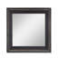 Miroir mural clouté en cuir
