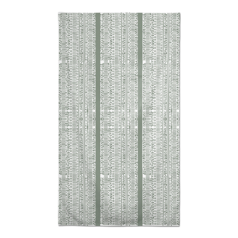 Duffey Striped Tablecloth, Green