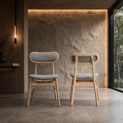 Upholstered Side Chairs with Solid Wood Frame