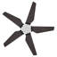 Ventilateur de plafond intelligent 52 po avec télécommande, ensemble d'éclairage à DEL, moteur à courant continu, tige verticale incluse.