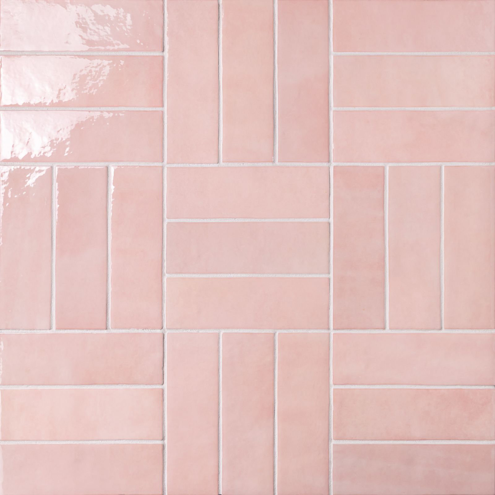 Cloe 2.5" x 8" Ceramic Tile, Pink