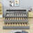 Ajara Twin XL Wooden Daybed with Two Twin Size Trundles and Three Shelves-891171466