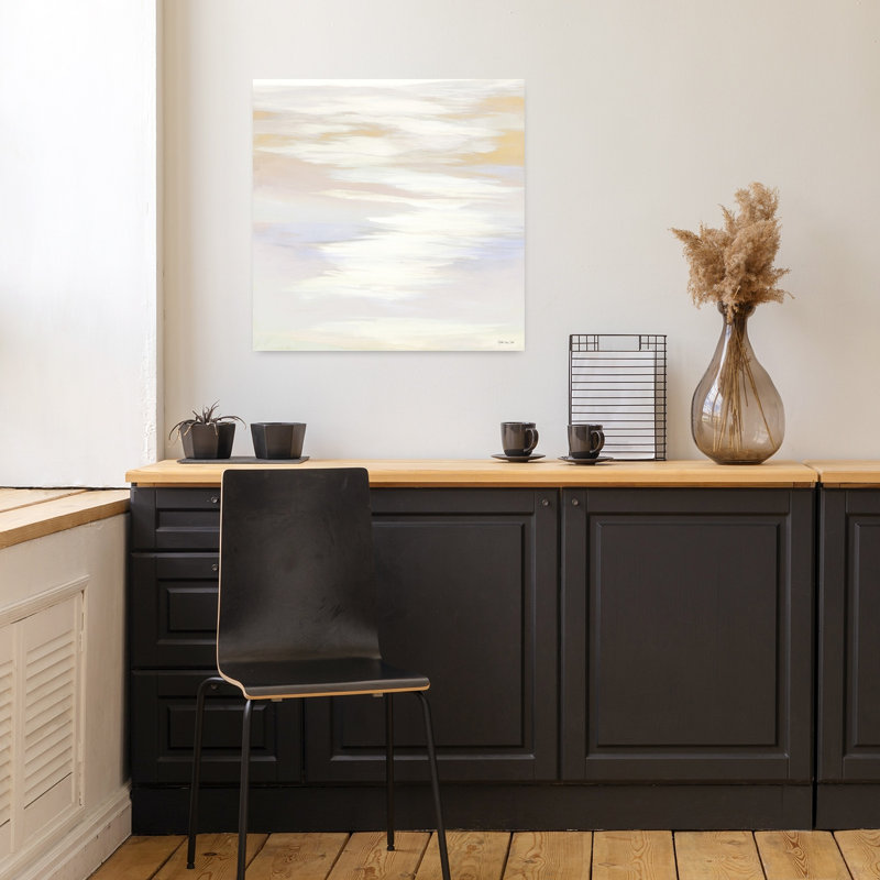 Island Calm 3, art contemporain abstrait, H 18 po x l 18 po