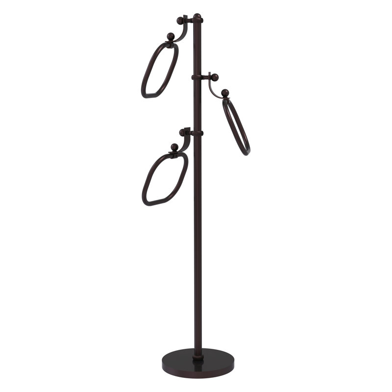 Porte-serviettes sur pied, Bronze antique