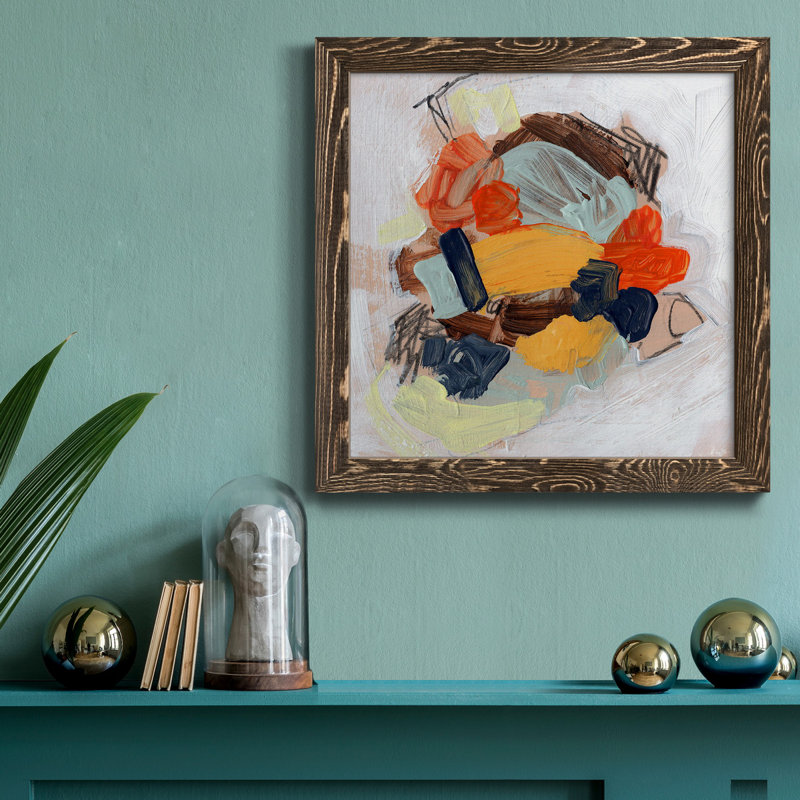 " Lunchbox II ", Brown Framed, 34.5" H x 34.5" W x 1" D, No Mat
