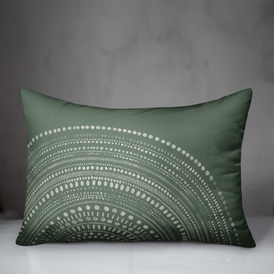Circle Dot Outdoor Rectangular Pillow Cover & Insert