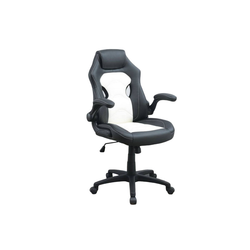 Fauteuil de jeu pivotant en similicuir de 42 pouces