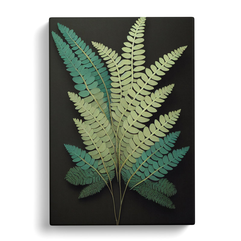 Amatista Fern Leaf Layers Vol.3 - Wrapped Canvas Print, 60cm H x 40cm W x 3cm D