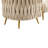 Misheel Velvet Barrel Chair with Ottoman-663396598