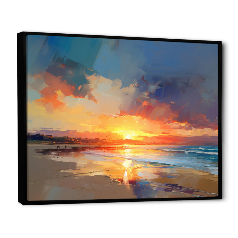 «Ownby» sur toile, H 30 po x l 40 po x P 1,5 po, Cadre flottant noir