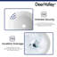 DeerValley 410mm White Ceramic Circular Countertop Basin Bathroom Sink