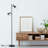 Delapaz 63'' Black Tree Floor Lamp
