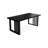 Black Rectangular Solid Wood desks-107978710