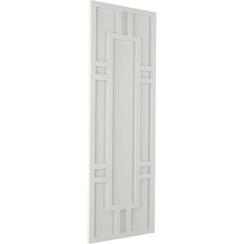 Volets en PVC True Fit Hastings, 12", Gris tempête de grêle, 78"
