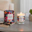 Bougie décorative en verre décorative pour table basse Queen of the Night - Parfum relaxant moderne pour bibliothèque, chambre à coucher et salon - 4 po, rose et bleu
