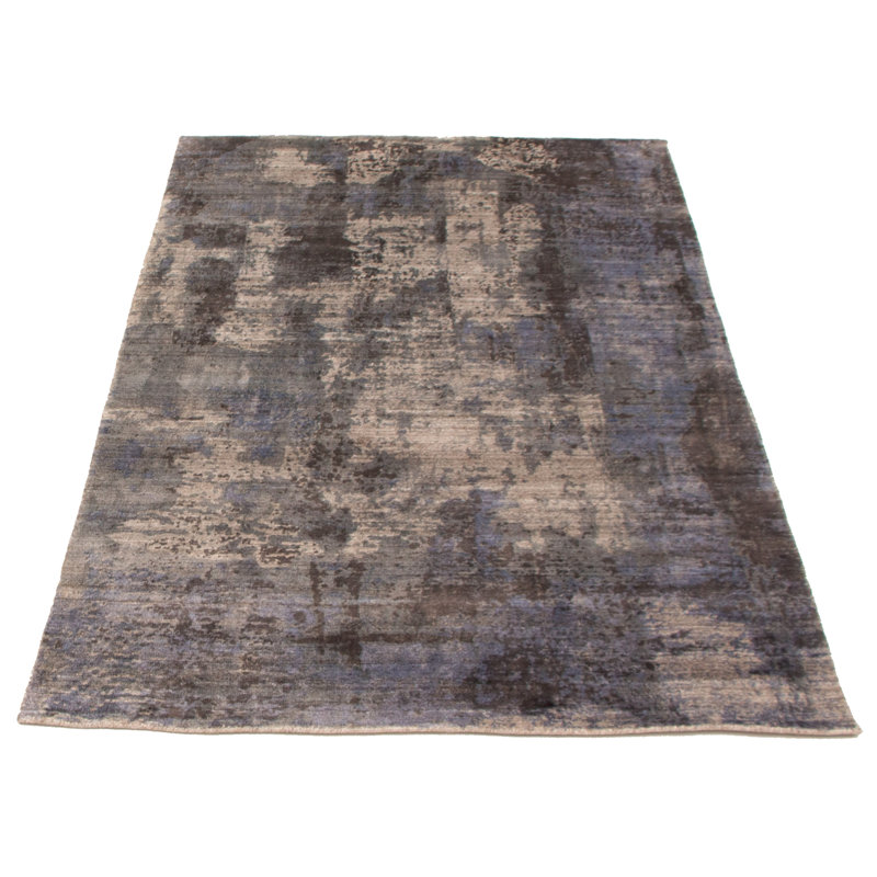 Tapis gris noué à la main Quinones