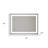 24" Clear Lighted Frameless Bathroom Vanity Mirror