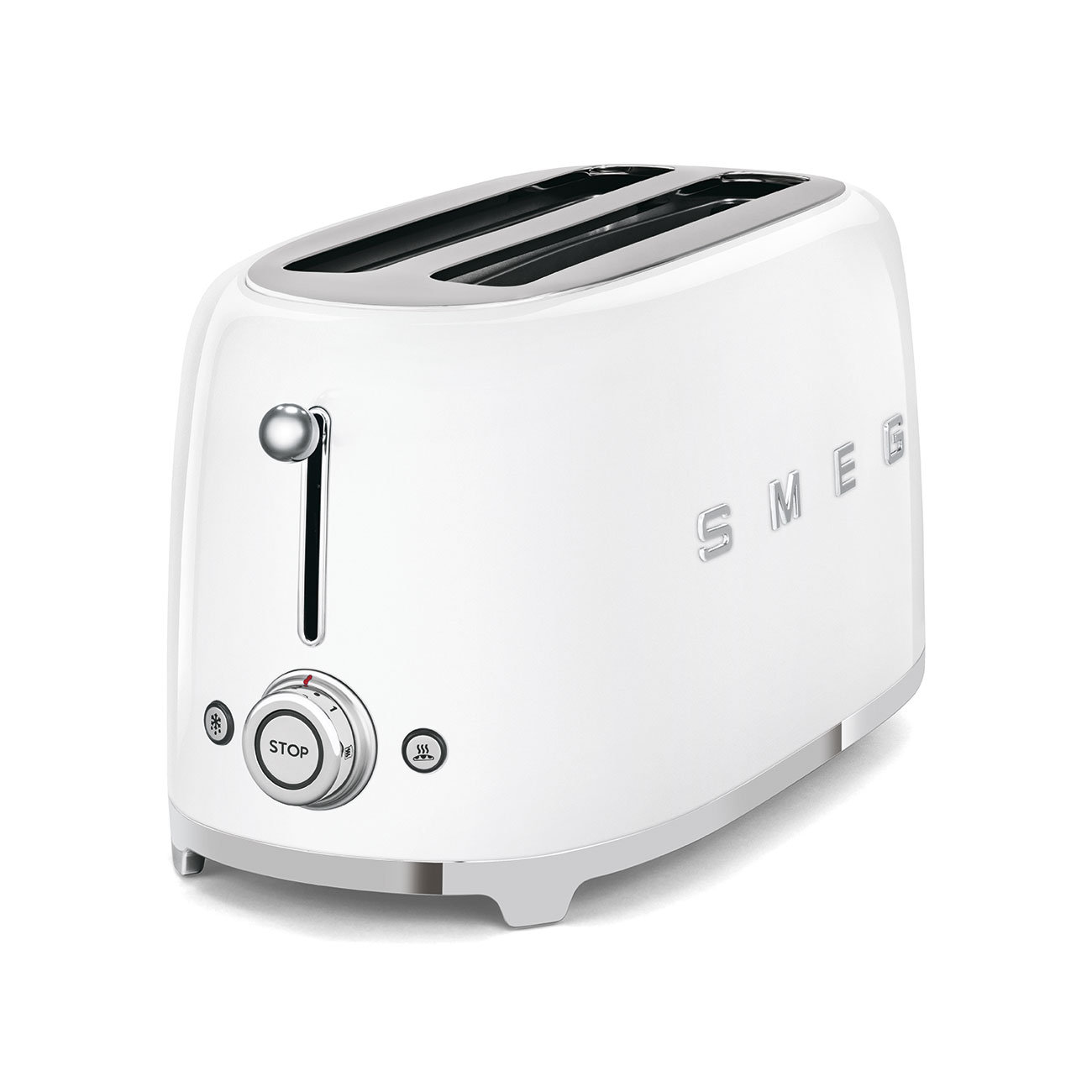 SMEG 50's Retro Style Aesthetic 4 Slice Toaster, White