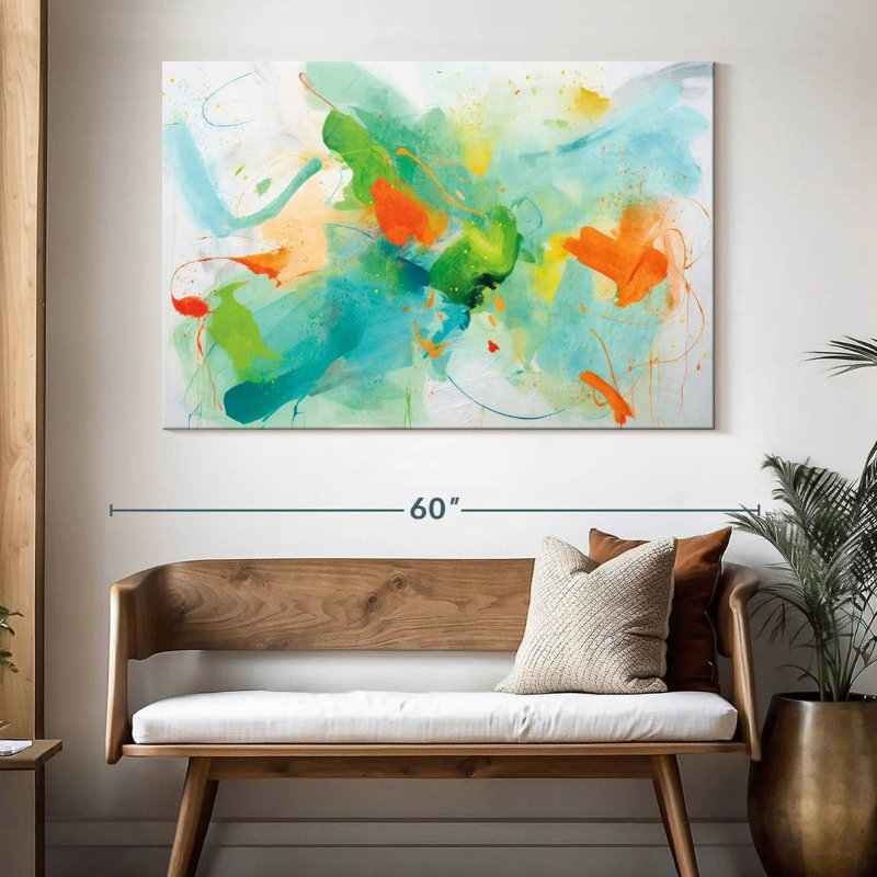 Couleurs d'été ludiques, H 34 po x l 51 po