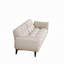 Canapé de 74 pouces beige avec accoudoirs moelleux et coussins décoratifs, parfait pour les petits appartements et les chambres à coucher