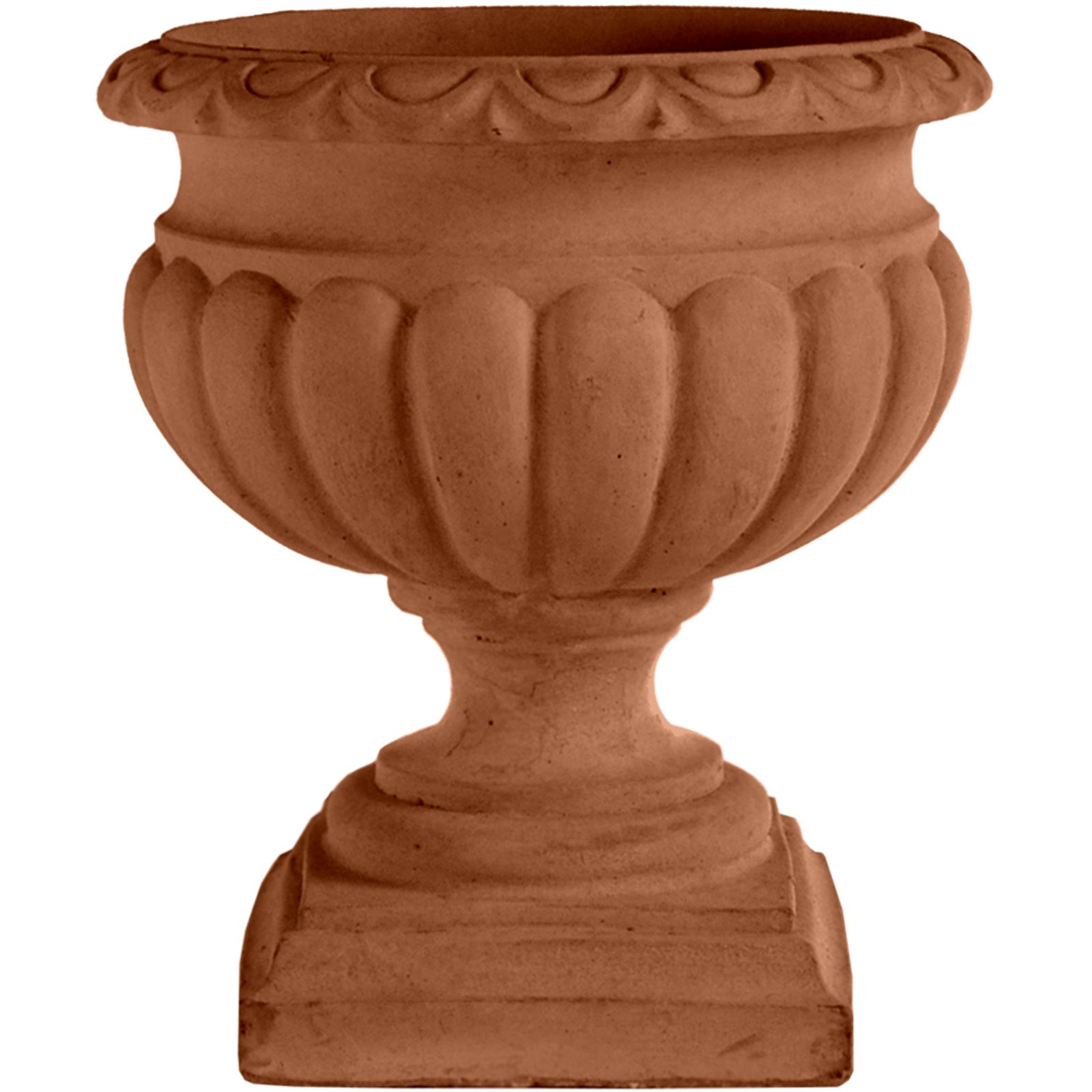 18 in. Queen's Urn - Natural Finish, Terracotta