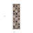 8' Ivory Quatrefoil Power Loom Distressed Stain Resistant Runner Rug