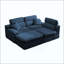 Canapé d'angle avec dossier haut, canapé en L avec chenille flammée, coussin en éponge haute densité compressé, canapé sans assemblage peu encombrant pour le salon, un appartement-1458055679
