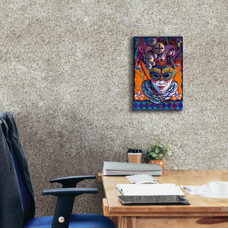 «Carnival» par David Galchutt, art mural sur toile, H 18 po x l 12 po x P 0,75 po