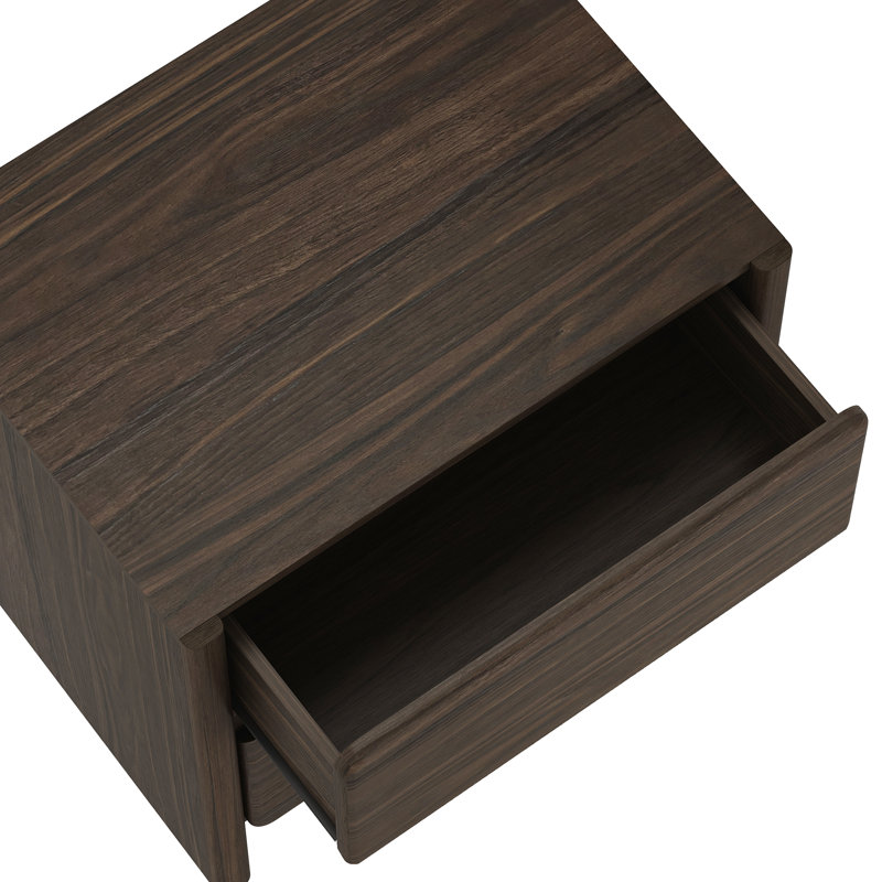 Table de chevet 24 po (2 tiroirs), Noyer brun