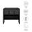 Toscana 1-Drawer Nightstand In Black