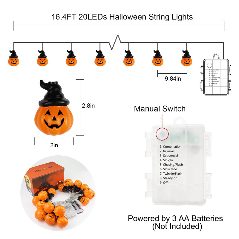 Kaveeta 20 - Bulb 196.8'' Battery Powered Fairy String Light