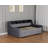 Daybed With Trundle, Corner Bed With LED Light And Charging Station