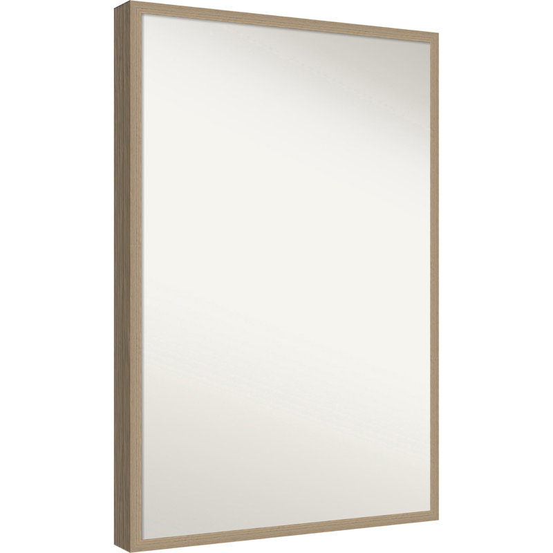 Miroir mural de salle de bain Packard, L 25 po x H 37 po, Brun émeri