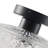 1-lamp Clear Glass Adjustable Iron Ceiling Light