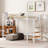 Orenda Metal Loft Bed With Upper Grid Storage Shelf And Lateral Storage Ladder-1574784600-1574784602